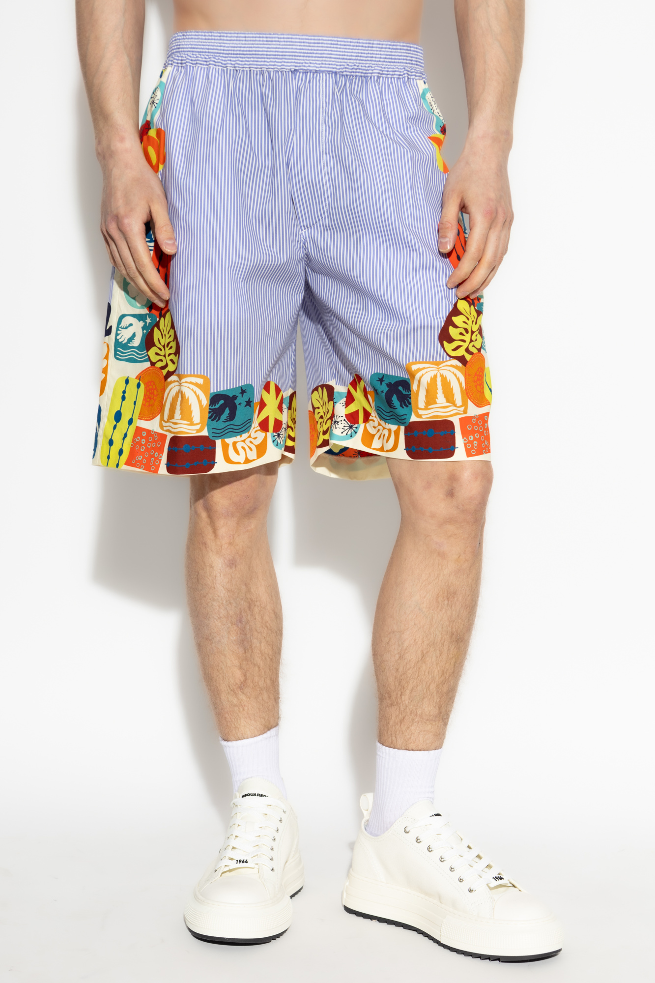 ショートパンツ DSQUARED2 Summer Lovers cotton popeline shorts ショートパンツ DSQUARED2 Summer Lovers cotton popeline